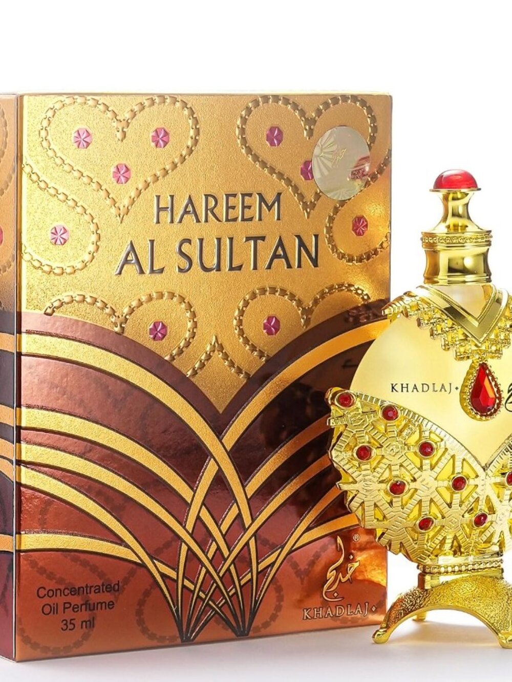 Khadlaj Hareem Sultan Gold Concentrated Perfume Oil, 1.18 Ounce 35ml